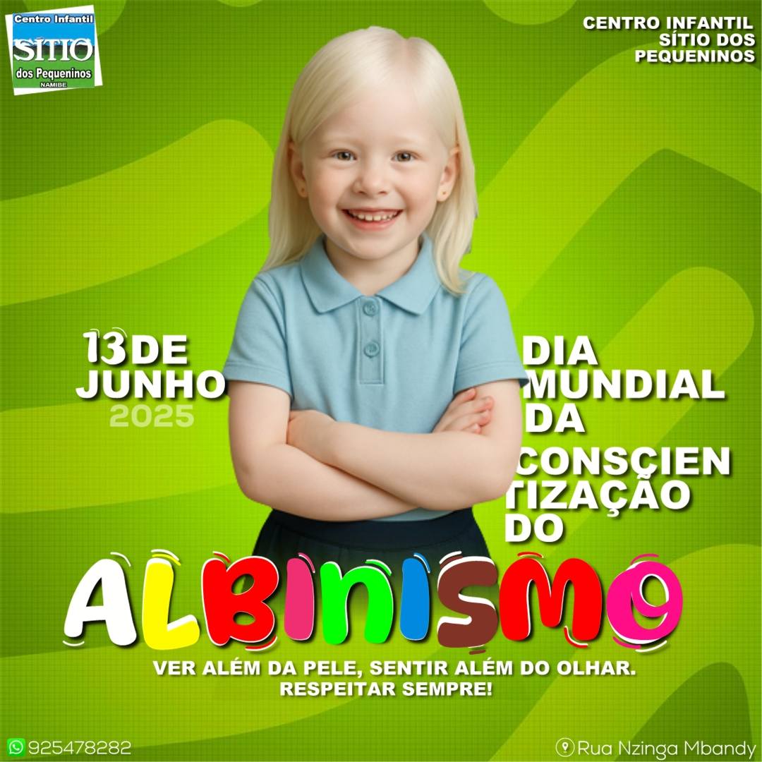 Slide 13 de Junho, Dia Internaciona do Albinismo